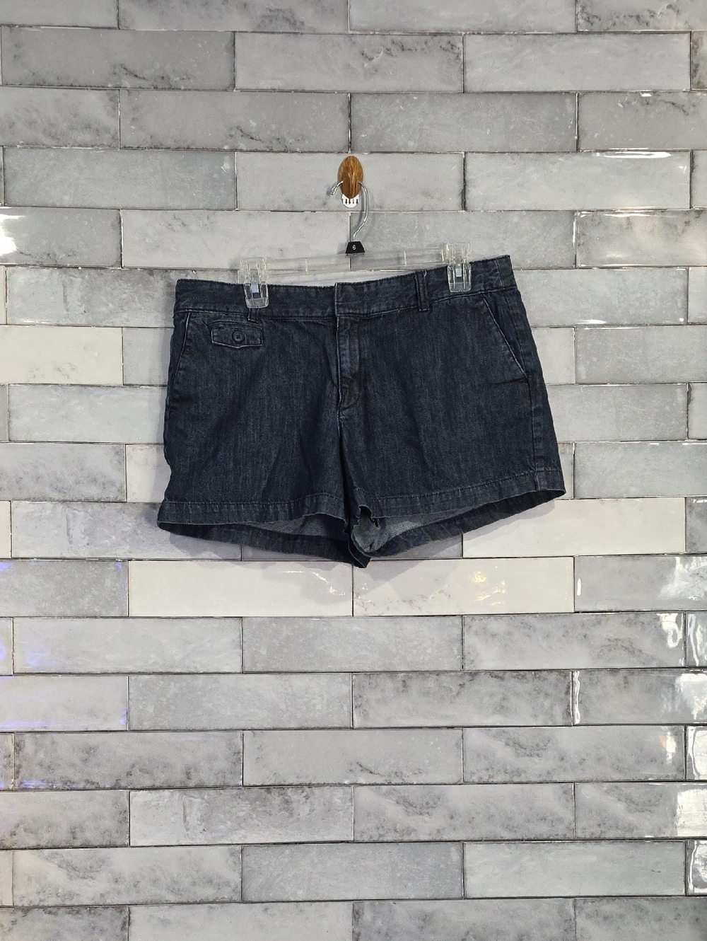 LOFT  Women's Dark Blue Denim Casual Shorts Size 12